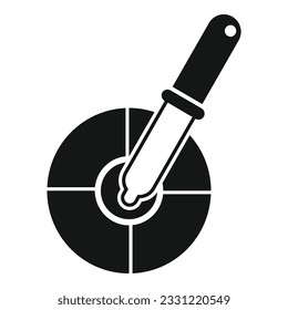 Cmyk pipette icon simple vector. Digital print. Color paper