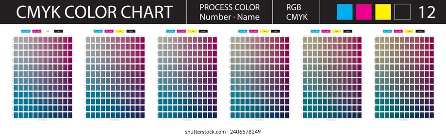 CMYK Process Color Chart 12