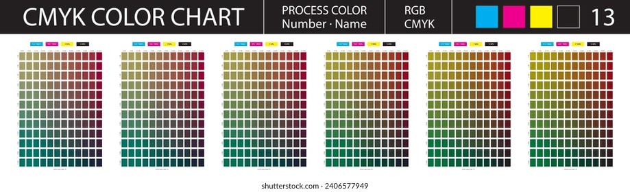 CMYK Process Color Chart 13