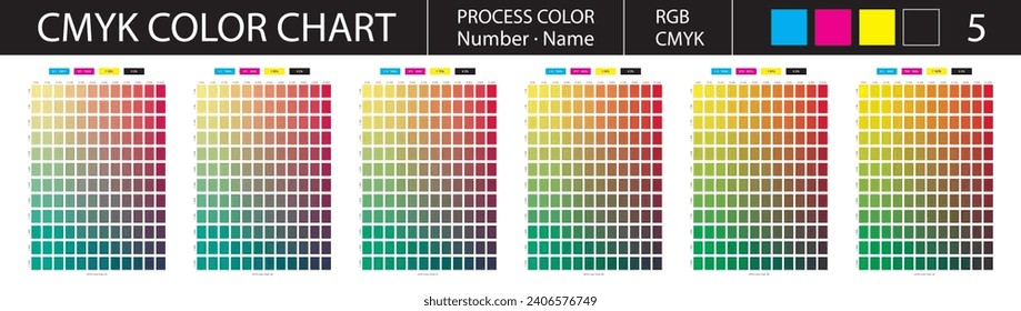 Gráfico de color de proceso CMYK 5