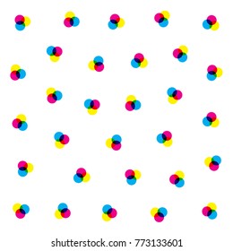 CMYK and RGB. Seamless pattern. Background for printing. Vector illustration