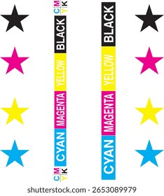 EPS DE ESTILO DE VETOR DE FAIXA CMYK