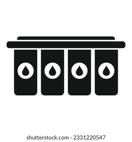 Icono de servicio Cmyk vector simple. Impresión digital. Copia del sector