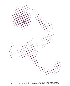 a cmyk and white halftone illustration of a icon, halftone wave design circular shapes black and white pattern spiral swirly halftone vector illustration 