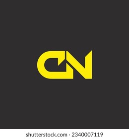 CN creative and modern vector logo design