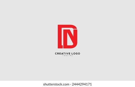CN DN Abstract initial monogram letter alphabet logo design