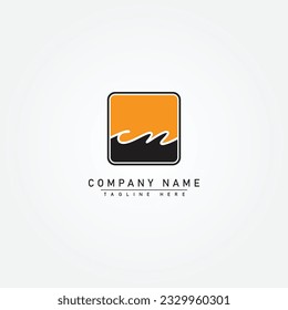 CN Handwritten Signature logo - Vector Logo Template for Beauty, Fashion and Photography Business