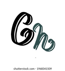Cn initial handwritten logo for identity
