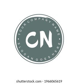 CN Initial logo Branding Brush wedding business