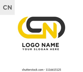 CN initial logo template vexctor