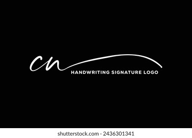 KN-Initialen Handschrift Signatur-Logo. CN Hand gezeichnete Kalligraphie Schriftzug Vektor. CN-Brief Immobilien, Schönheit, Fotografie Brief Logo Design.