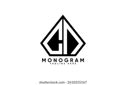 CN letter creative monogram vector logo design.