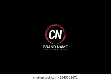 KN-Buchstabe Logo Creative Design. CN-Monogramm Logo Einzigartiges Konzept Vektor. CN kreative moderne flache abstrakte Initialen Buchstaben-Logo.