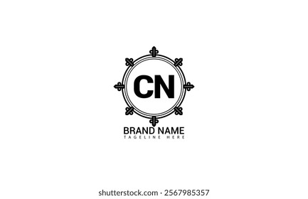 CN letter logo Creative Design. CN monogram Logo Unique Concept Vector. CN creative modern flat abstract initials letter logo.