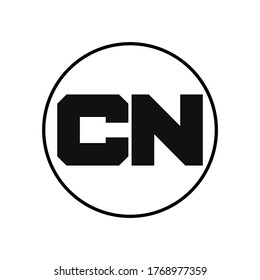 CN Letter Logo Design With Simple style