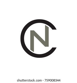 CN letter logo design vector