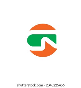 Cn Letter Template vector icon design illustration 