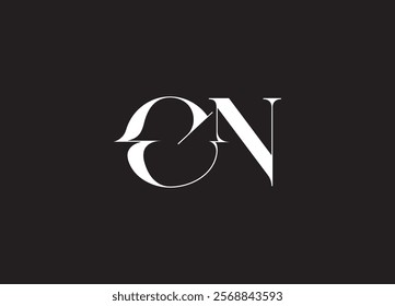 CN Logo Design Template Vector Graphic Branding Element.
