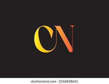CN logo desing and monogram logo
