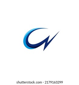 CN Logo Initial suitable for financial logo design