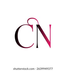 CN modern, minimalist wordmark logo design focusing on clean typography and timeless style, featuring sleek initials that convey professionalism, sophistication, and lasting brand identity.