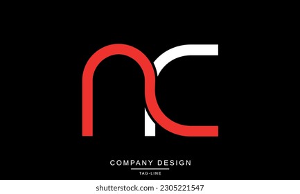 CN, NC, Abstract Letters Logo Monogram