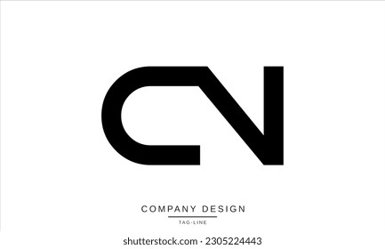 CN, NC, Abstract Letters Logo Monogram