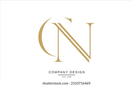 CN, NC, Abstract Letters Logo Monogram