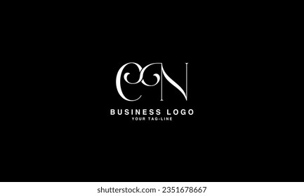 CN, NC, Abstract Letters Logo Monogram