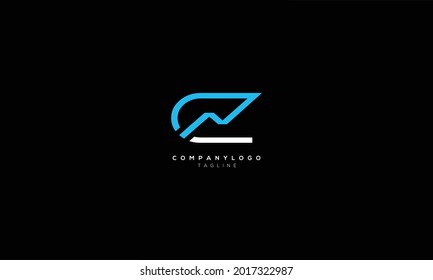 CN NC C Y N Resumen diseño del logotipo de la letra del monograma inicial