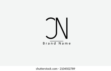 CN NC C N abstract vector logo monogram template