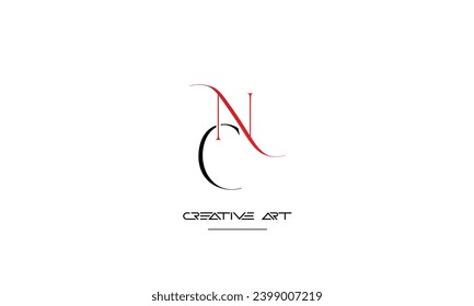 CN, NC, C, N abstract letters logo monogram