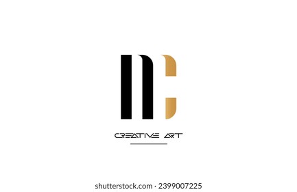 CN, NC, C, N abstract letters logo monogram