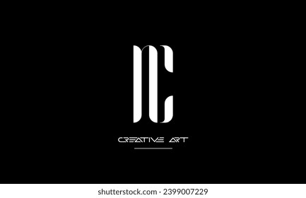 CN, NC, C, N abstract letters logo monogram