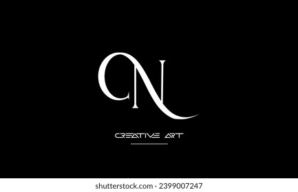 CN, NC, C, N abstract letters logo monogram