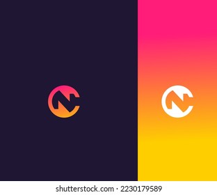 CN, NC Letter Logo Vector Template Abstract Monogram Symbol . Usable for Business sport, technology, fashion, digital And future creative logo