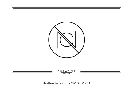 CN, NC,C , N, Abstract Letters Logo Monogram