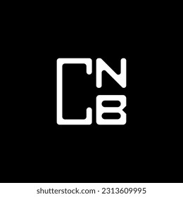 Logo de la carta CNB diseño creativo con gráfico vectorial, logo simple y moderno de la CNB. Diseño de alfabeto lujoso de la CNB  