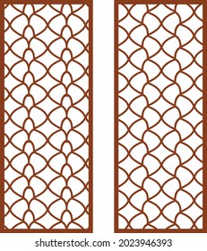 Diseño de esténcil de la puerta de corte Cnc 