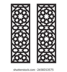 Patrones de corte CNC de cárceles y corte por láser: parrillas, puertas, techos y paneles interiores tradicionales