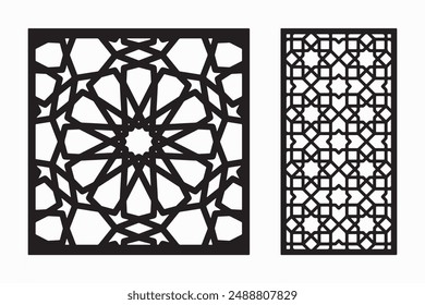 CNC laser cutting pattern art