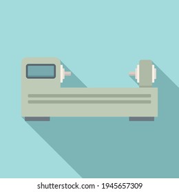 Cnc lathe icon. Flat illustration of Cnc lathe vector icon for web design