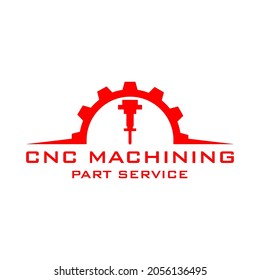 Cnc Machine Part Service Logo Design