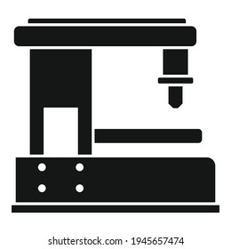 Cnc milling machine icon. Simple illustration of Cnc milling machine vector icon for web design isolated on white background
