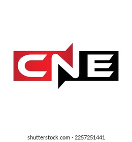 CNE Monogram Initial Letters Logo Design