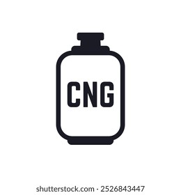 CNG, gas tank icon, compressed natural gas pictogram