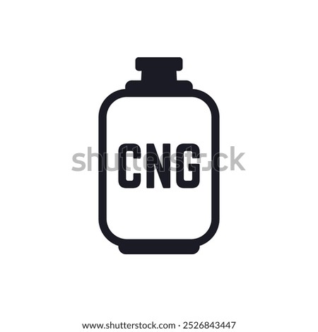 CNG, gas tank icon, compressed natural gas pictogram