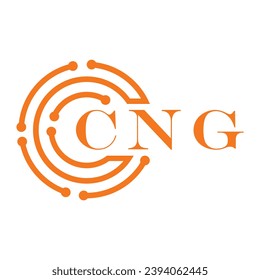 CNG letter design. CNG letter technology logo design on white background. CNG Monogram logo design for entrepreneur and business