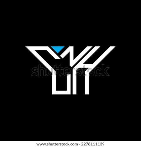 CNH letter logo creative design with vector graphic, CNH simple and modern logo.