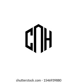 CNH Letter Logo Design polygon Monogram Icon Vector Template